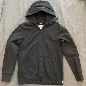 Reigning Champ Black Full-Zip Hoodie